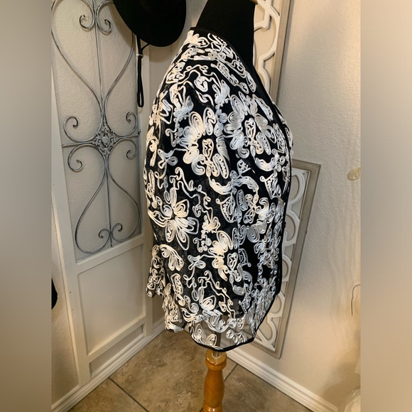 Alex Evenings women’s special event 2 piece blousee and cover. 2X - Picture 4 of 14